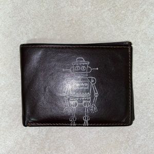 Genuine brown leather wallet